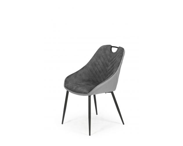 K412 krzesło ciemny / jasny szary