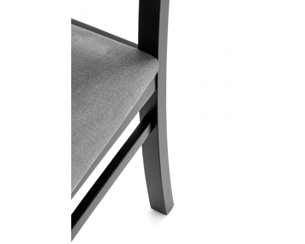 SYLWEK1 krzesło czarne / velvet Monolith 85 popiel