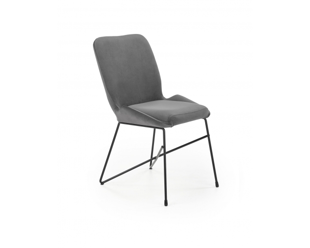 K454 krzesło popielaty velvet