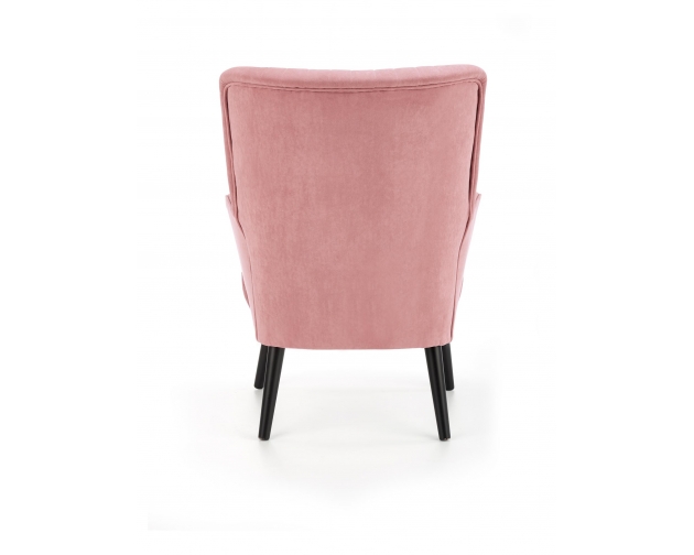 DELGADO fotel wypoczynkowy różowy velvet