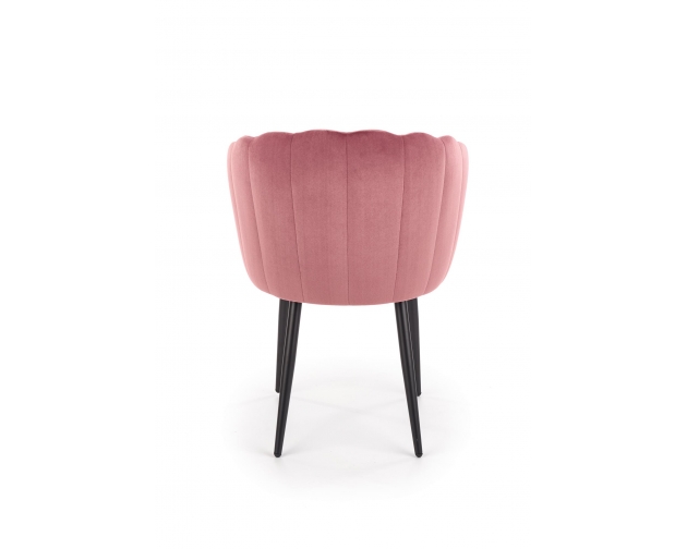 K386 krzesło welurowe różowe
