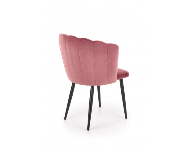 K386 krzesło welurowe różowe