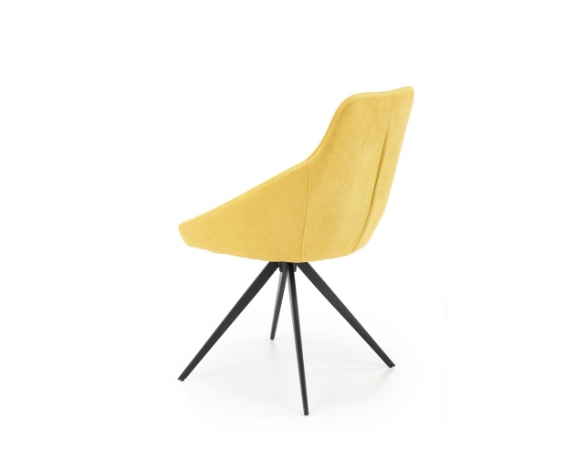 Krzesło K431 żółte - stelaż czarny