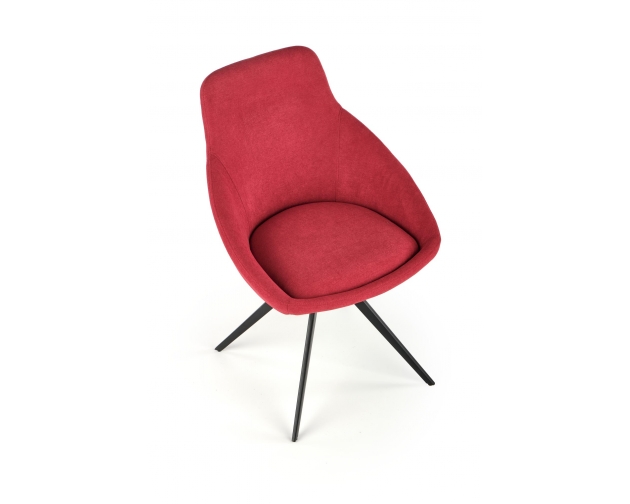 Krzesło K431 czerwone / stelaż czarny