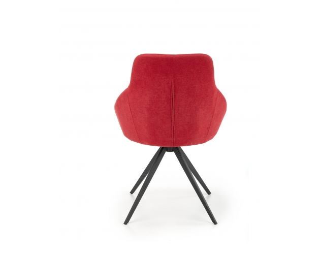 Krzesło K431 czerwone / stelaż czarny