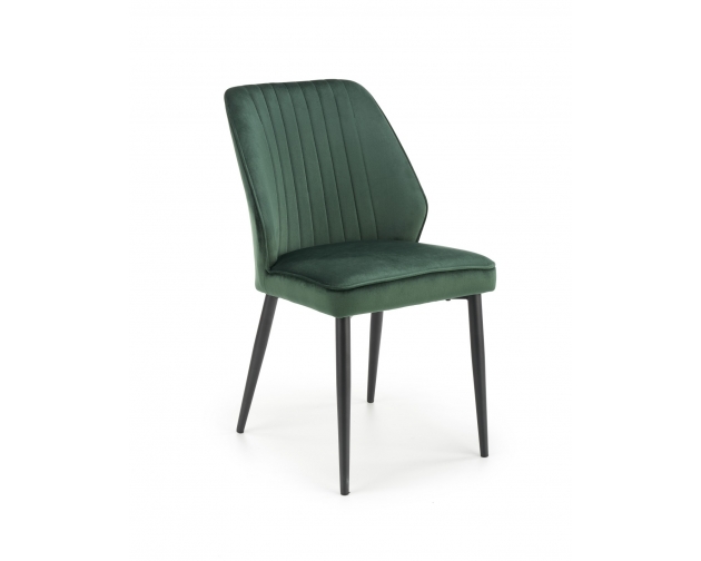 K432 krzesło ciemny zielony velvet