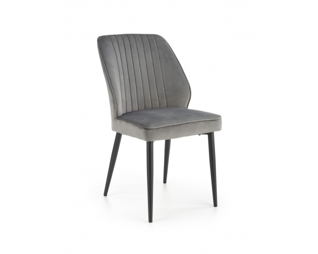 K432 krzesło szary velvet