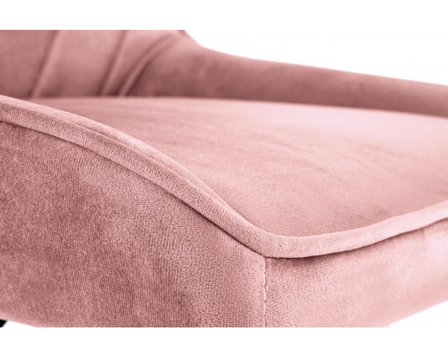 RICO fotel obrotowy różowy velvet