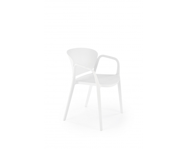 K491 krzesło polipropylen biały