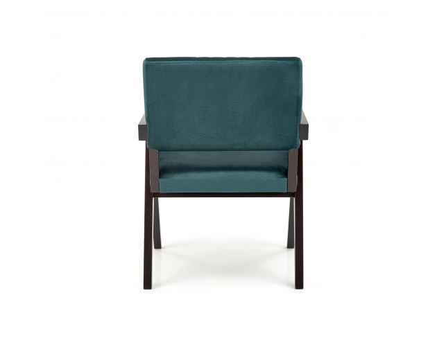 MEMORY krzesło c.zielony velvet MONOLITH 37 / drewno heban