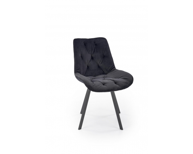 K519 krzesło czarny velvet, funkcja obracania
