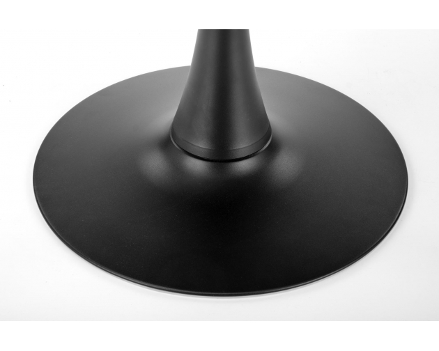OLMO stół okrągły orzech / czarny 90 cm