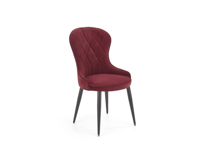 K366 krzesło bordowy velvet
