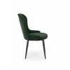 K366 krzesło ciemny zielony velvet
