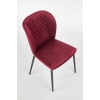 K399 krzesło velvet bordowy
