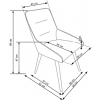 K243 krzesło jasny beton / popiel