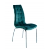 Krzesło zielone welurowe - podstawa chrom DC2-092V