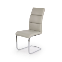 K230 krzesło jasno szara eko skóra - płoza chrom