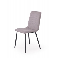 K251 krzesło tapicerowane szare - nogi czarne