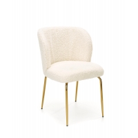 Krzesło K474 Boucle kremowy-złoty, baranek