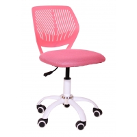 Fotel obrotowy H-5 różowy, tworzywo tkanina