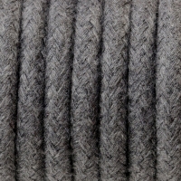 Kabel w oplocie bawełnianym B03 bazaltowy pył trzyżyłowy 3x0.75