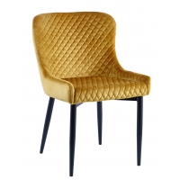 Krzesło M-15 velvet żółte