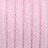 Kabel w oplocie bawełnianym B08 różowy kwarc dwużyłowy 2x0.75