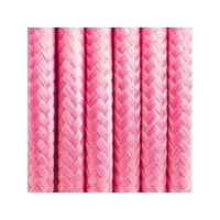 Kabel w oplocie poliestrowym 22 różowa piwonia dwużyłowy 2x0.75