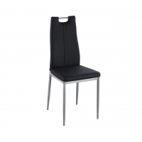 Krzesło czarne F261 ecoskóra metal