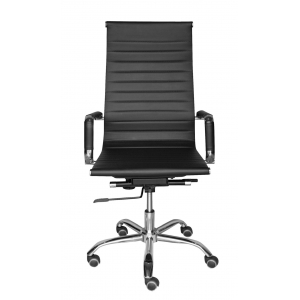 Fotel biurowy czarna ecoskóra QZY-GYB45