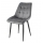 Krzesło szare J262 welur, pikowane