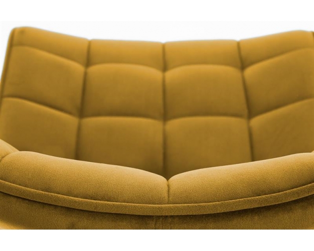 Krzesło K332 musztardowe żółte velvet nogi czarne