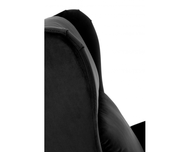 AGUSTIN 2 fotel wypoczynkowy czarny velvet