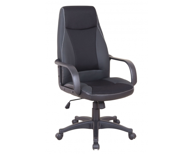 Fotel biurowy czarny ecoskóra / siatka mesh CX-033