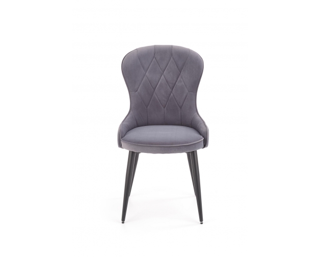 K366 krzesło popielaty velvet