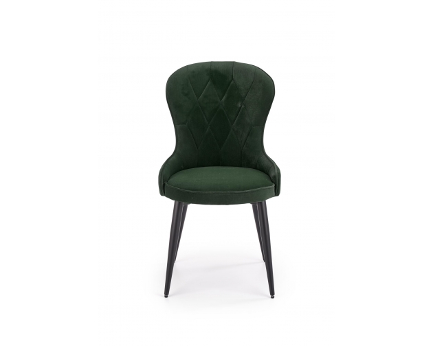 K366 krzesło ciemny zielony velvet