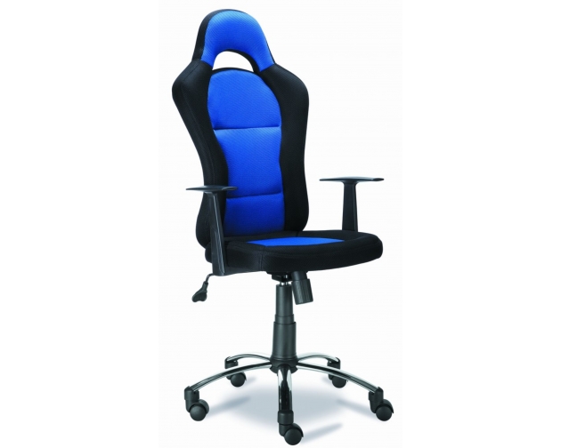 Fotel biurowy QZY-1109C czarno-niebieski