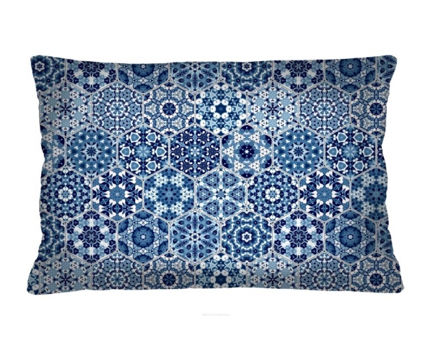 Poduszka welurowa dekoracyjna wzorzysta 40x60 MALAGA