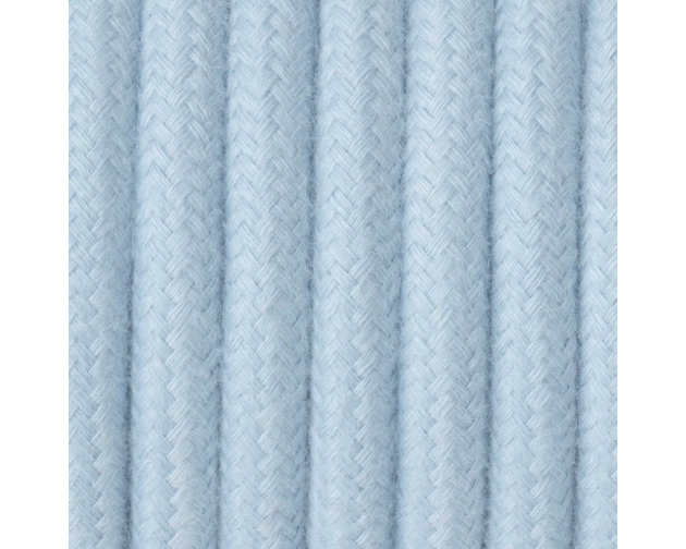 Kabel w oplocie bawełnianym B06 błękitny opal dwużyłowy 2x0.75