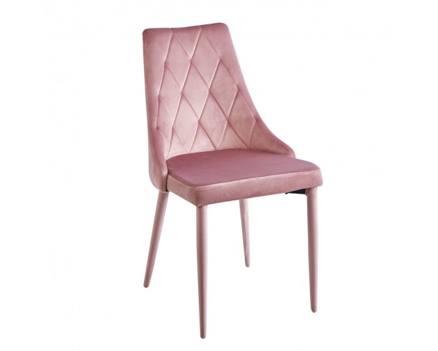 Krzesło MC01 różowy velvet